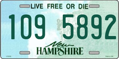 NH license plate 1095892