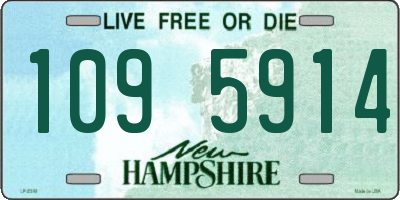 NH license plate 1095914