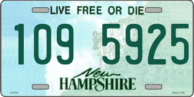 NH license plate 1095925