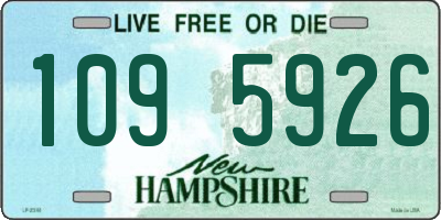 NH license plate 1095926