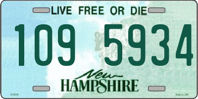 NH license plate 1095934
