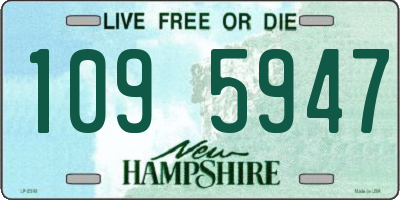 NH license plate 1095947