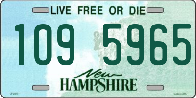 NH license plate 1095965