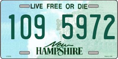 NH license plate 1095972