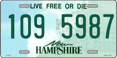 NH license plate 1095987