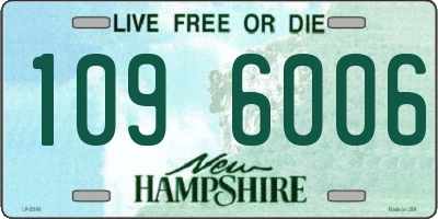 NH license plate 1096006
