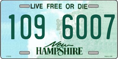 NH license plate 1096007