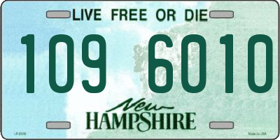 NH license plate 1096010
