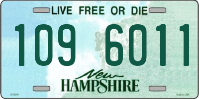 NH license plate 1096011