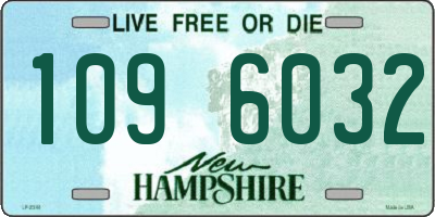 NH license plate 1096032