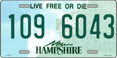 NH license plate 1096043