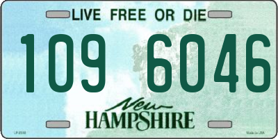 NH license plate 1096046