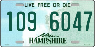 NH license plate 1096047