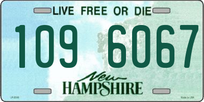 NH license plate 1096067