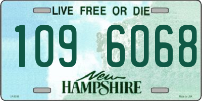 NH license plate 1096068