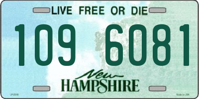 NH license plate 1096081
