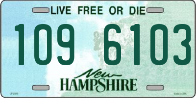 NH license plate 1096103