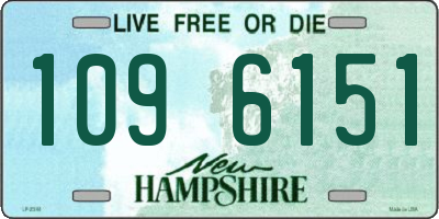 NH license plate 1096151
