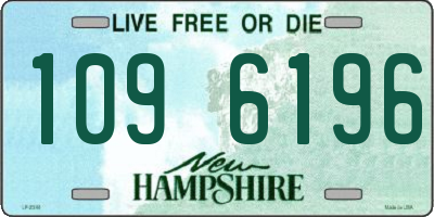 NH license plate 1096196