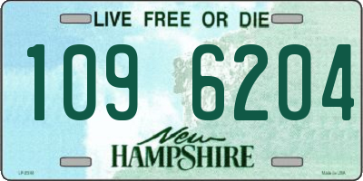 NH license plate 1096204
