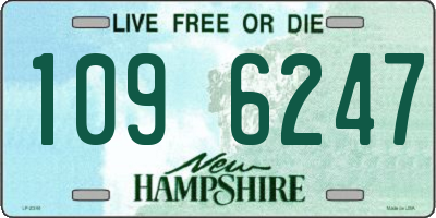 NH license plate 1096247