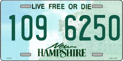 NH license plate 1096250
