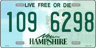 NH license plate 1096298
