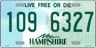 NH license plate 1096327