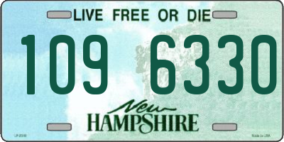 NH license plate 1096330