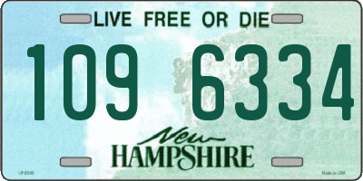 NH license plate 1096334