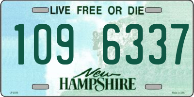 NH license plate 1096337