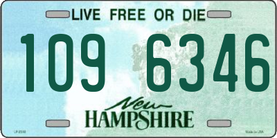 NH license plate 1096346