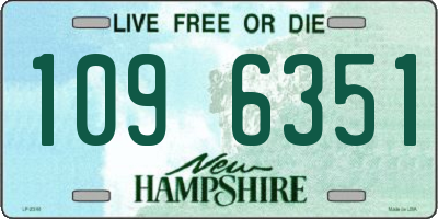 NH license plate 1096351