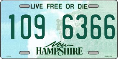 NH license plate 1096366