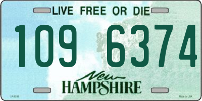 NH license plate 1096374