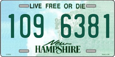 NH license plate 1096381