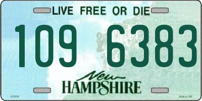 NH license plate 1096383