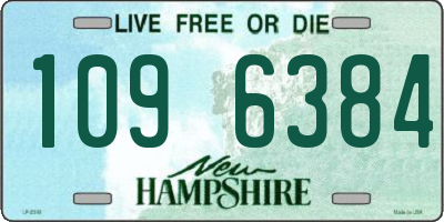 NH license plate 1096384