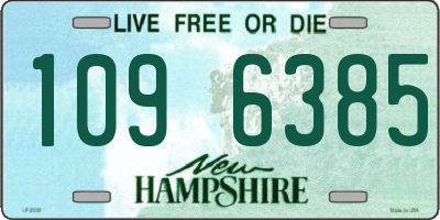NH license plate 1096385