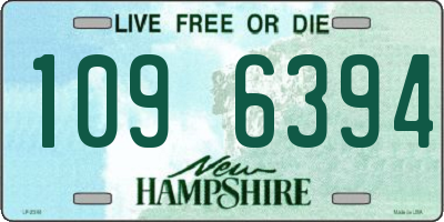 NH license plate 1096394