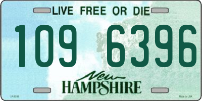 NH license plate 1096396