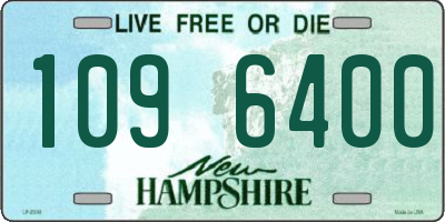 NH license plate 1096400