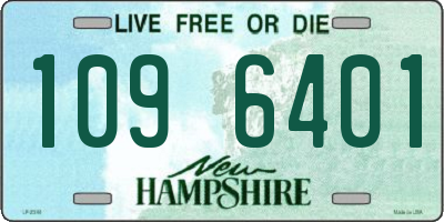NH license plate 1096401