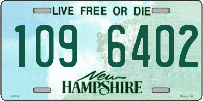 NH license plate 1096402