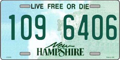 NH license plate 1096406