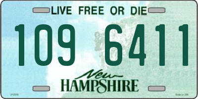 NH license plate 1096411