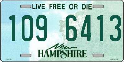 NH license plate 1096413