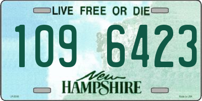 NH license plate 1096423