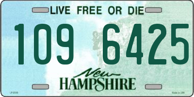 NH license plate 1096425