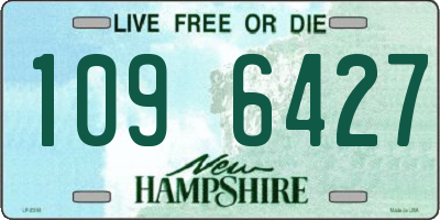 NH license plate 1096427